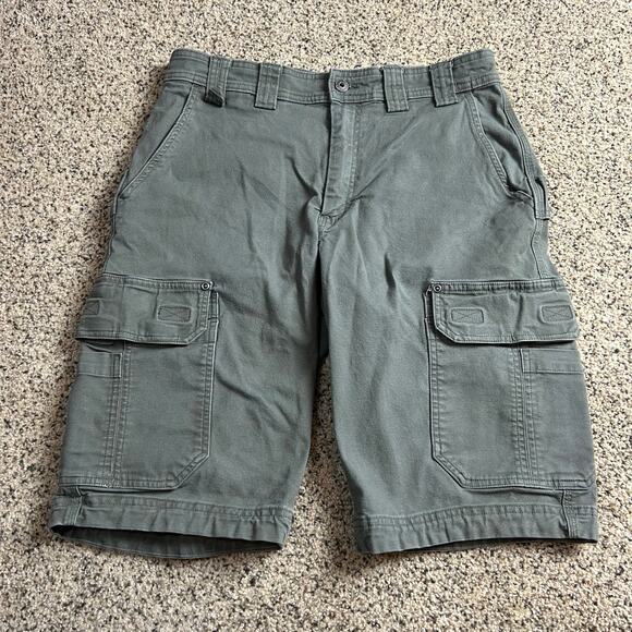 Duluth Trading Flex Fire Hose Cargo Shorts Size 34 (Actual 32) Grey Outdoor - Picture 1 of 7